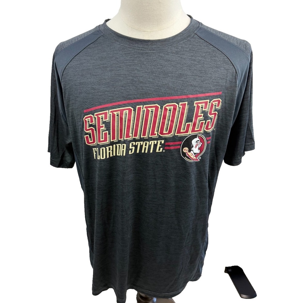 Knights Apparel Florida State Seminoles Grey Performance Tee Mens LRGE